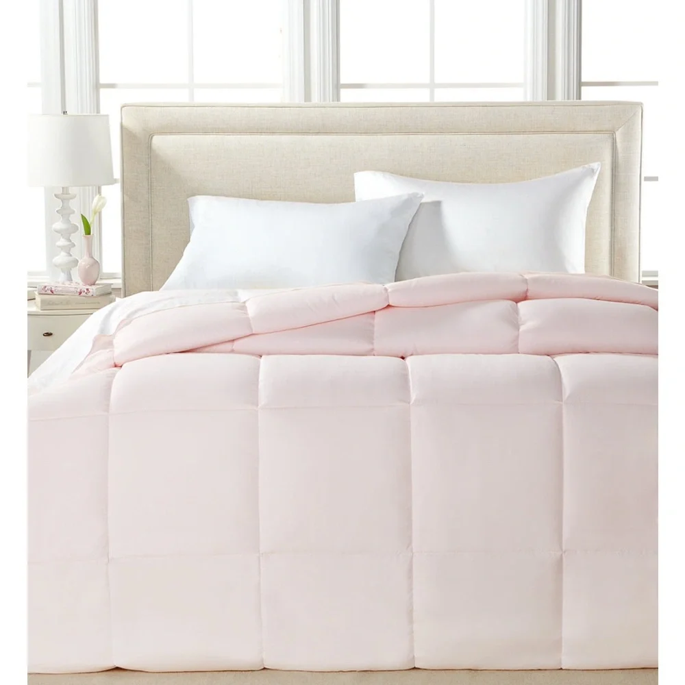 🆕 Royal Luxe King Size Microfiber Down Alternative Comforter 🌸 Light Pink –🌸NWT